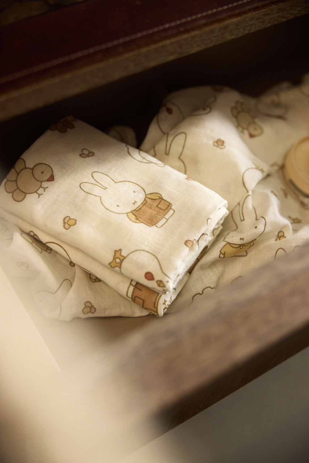 Jollein Muslinfilt 70x70cm Miffy Family Farm (3pack)
