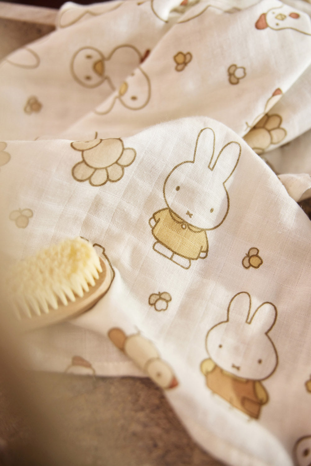 Jollein Muslinfilt 70x70cm Miffy Family Farm (3pack)
