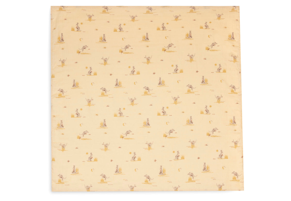 Jollein Muslinfilt 70x70cm Kangaroots (3pack)