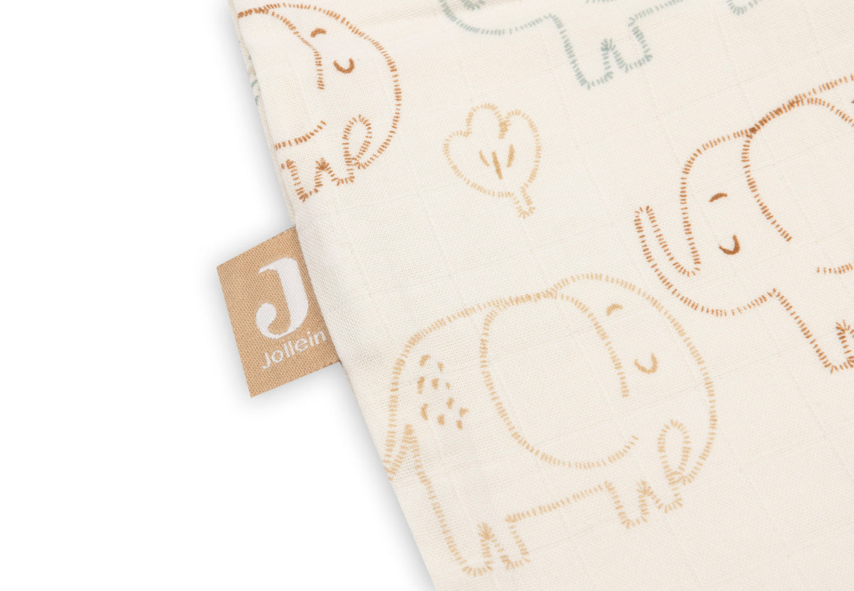 Jollein Sovpåse Muslin 90cm Elephant Tales