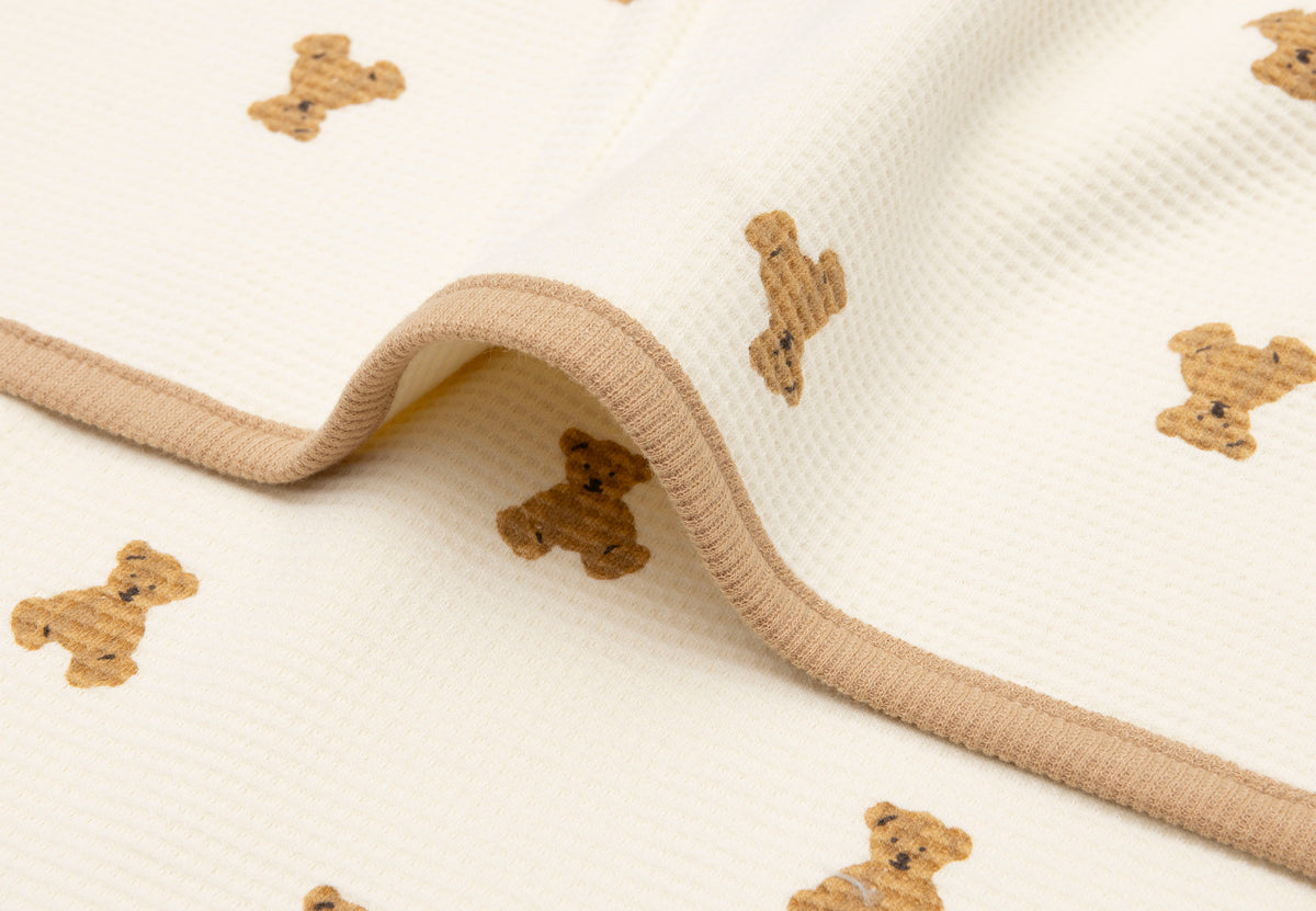 Jollein Babyfilt 75x100cm Mini Teddy Bear Little Waffle