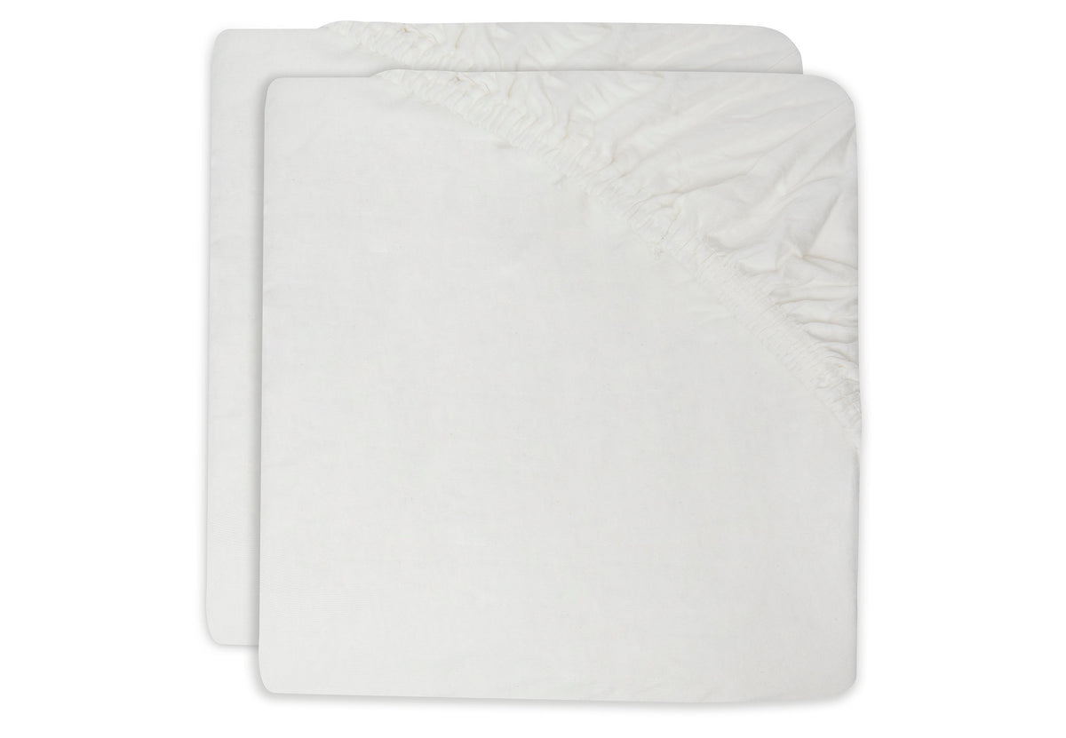 Jollein Dra-på lakan 40/50x80/90cm Ivory (2pack)