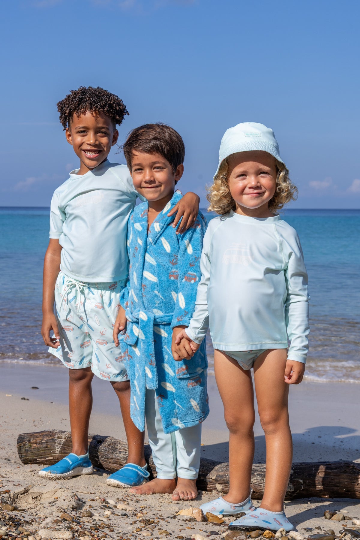 Playshoes UV-Badblöja Surfbus turquoise