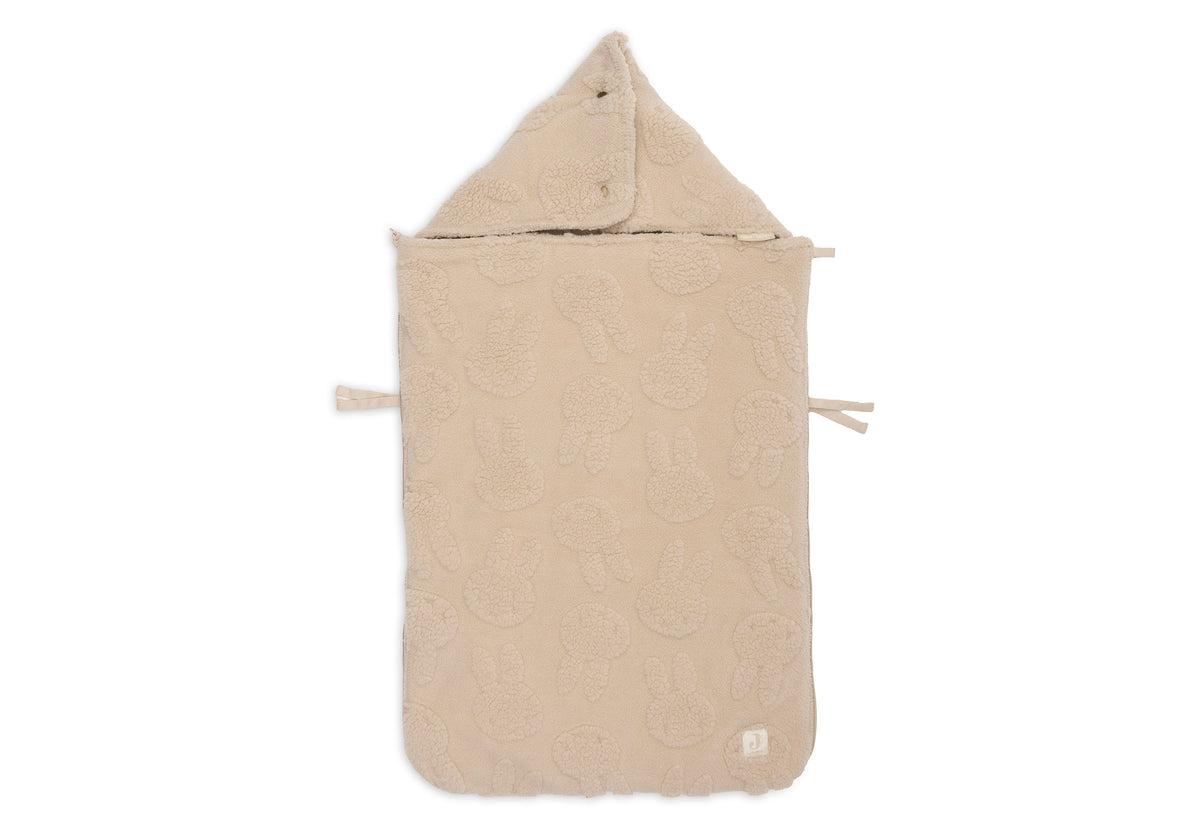Jollein Åkpåse 0+ 3/5p Miffy Jacquard Teddy Sand