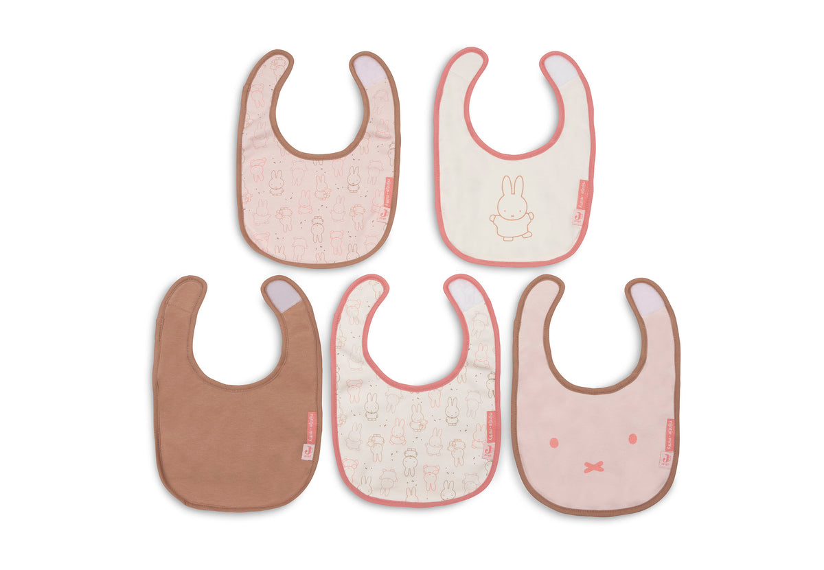 Jollein Haklapp Vattentät Miffy Moments Silk Rose (5pack)