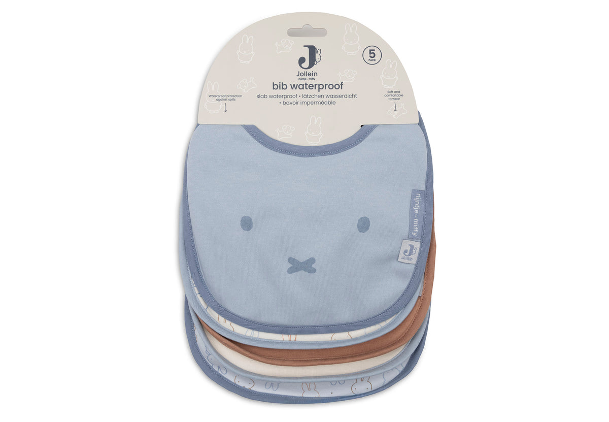 Jollein Haklapp Vattentät Miffy Moments Cloudy Blue (5pack)
