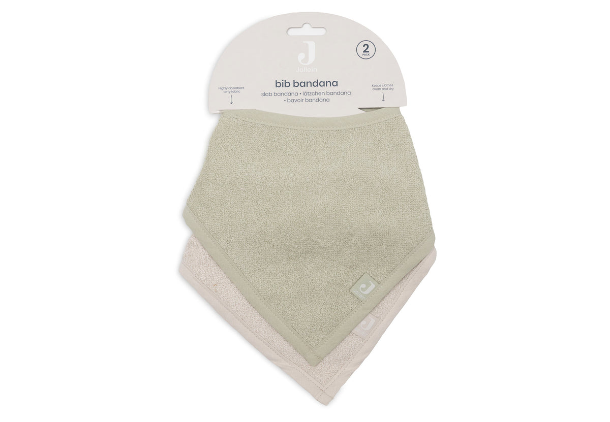 Jollein Haklapp Bandana Soft Matcha/Sand (2pack)