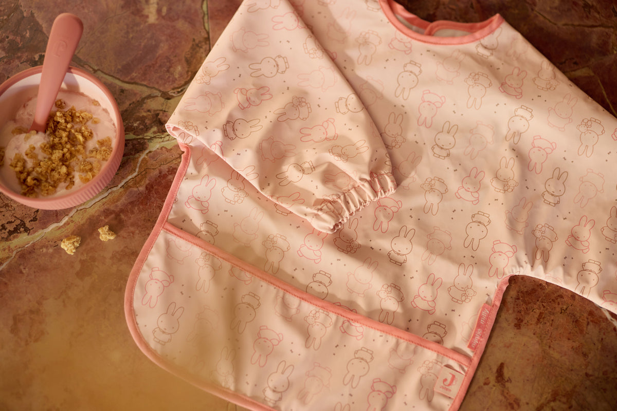 Jollein Haklapp Vattentät m. ärm Miffy Moments Silk Rose