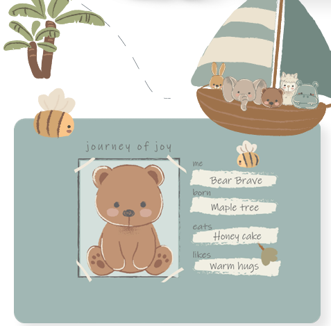 Jollein Gosedjur Bear Brave