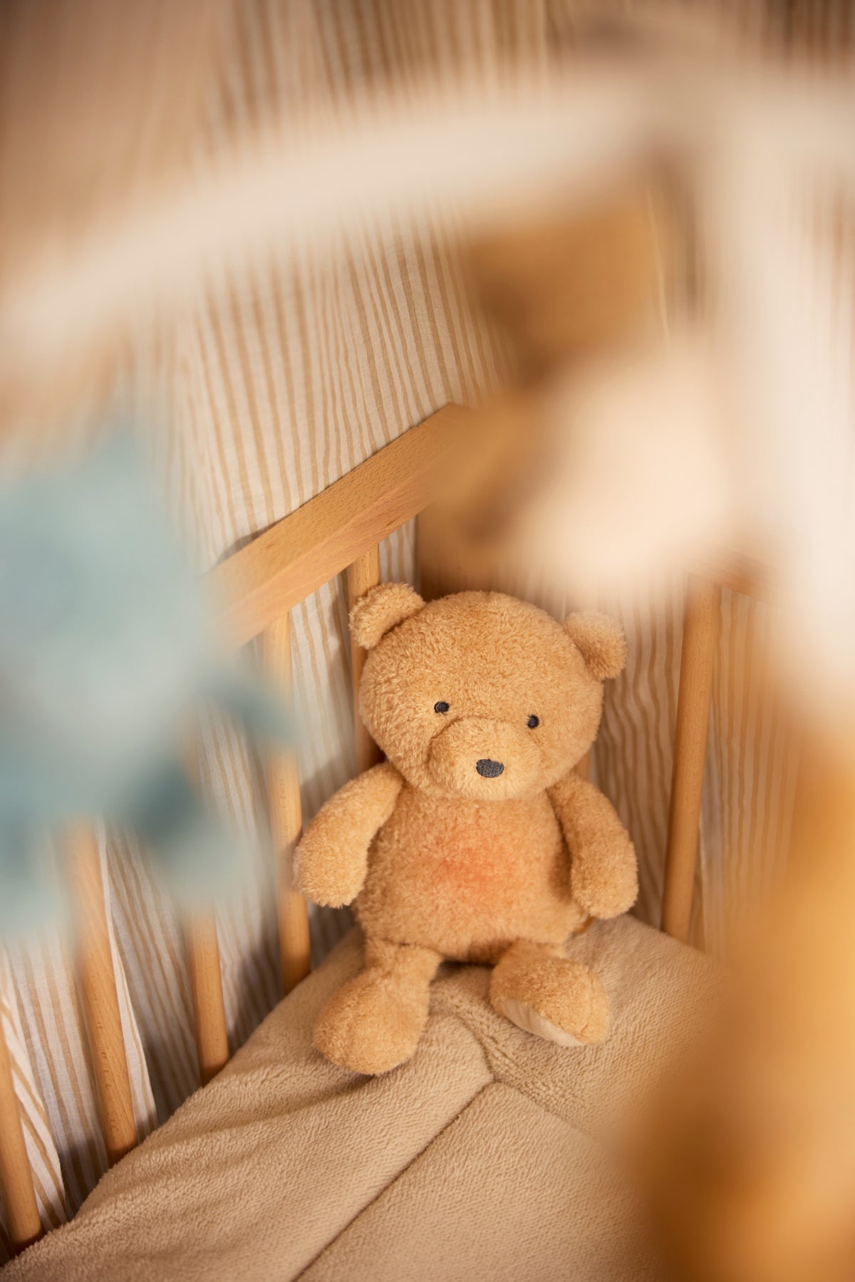 Jollein Gosedjur med nattlampa och hjärtljud Bear Brave