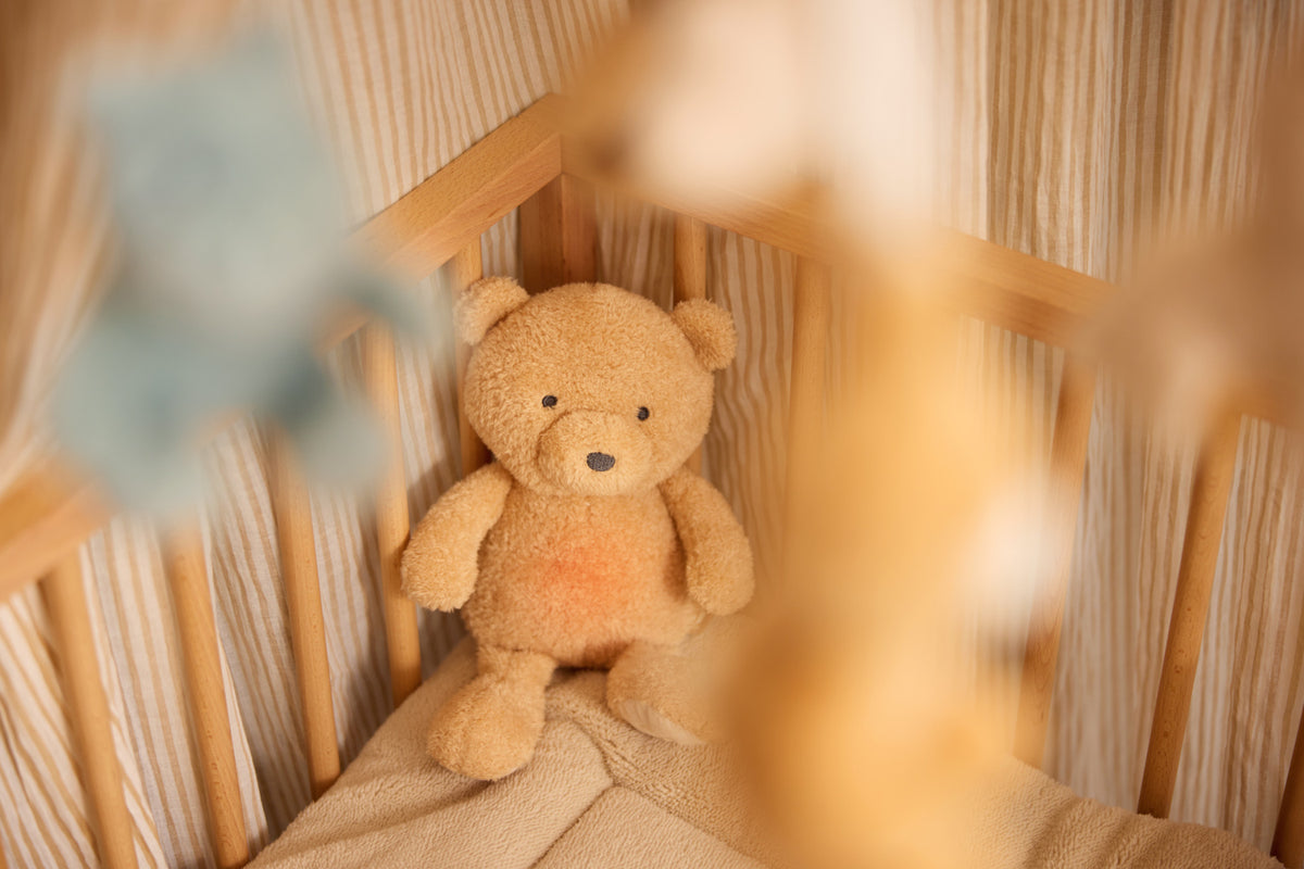 Jollein Gosedjur med nattlampa och hjärtljud Bear Brave