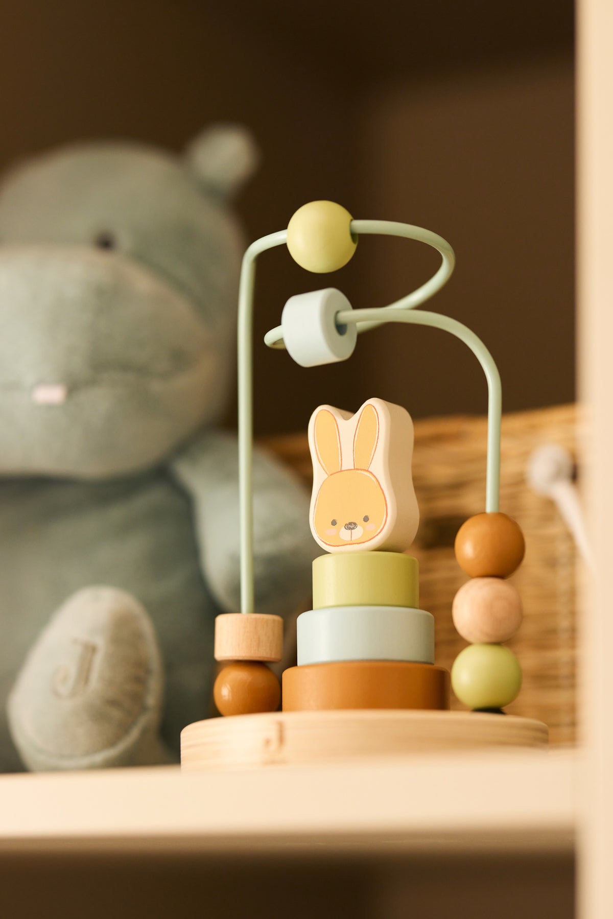 Jollein Trätorn med kulram Bunny Luz
