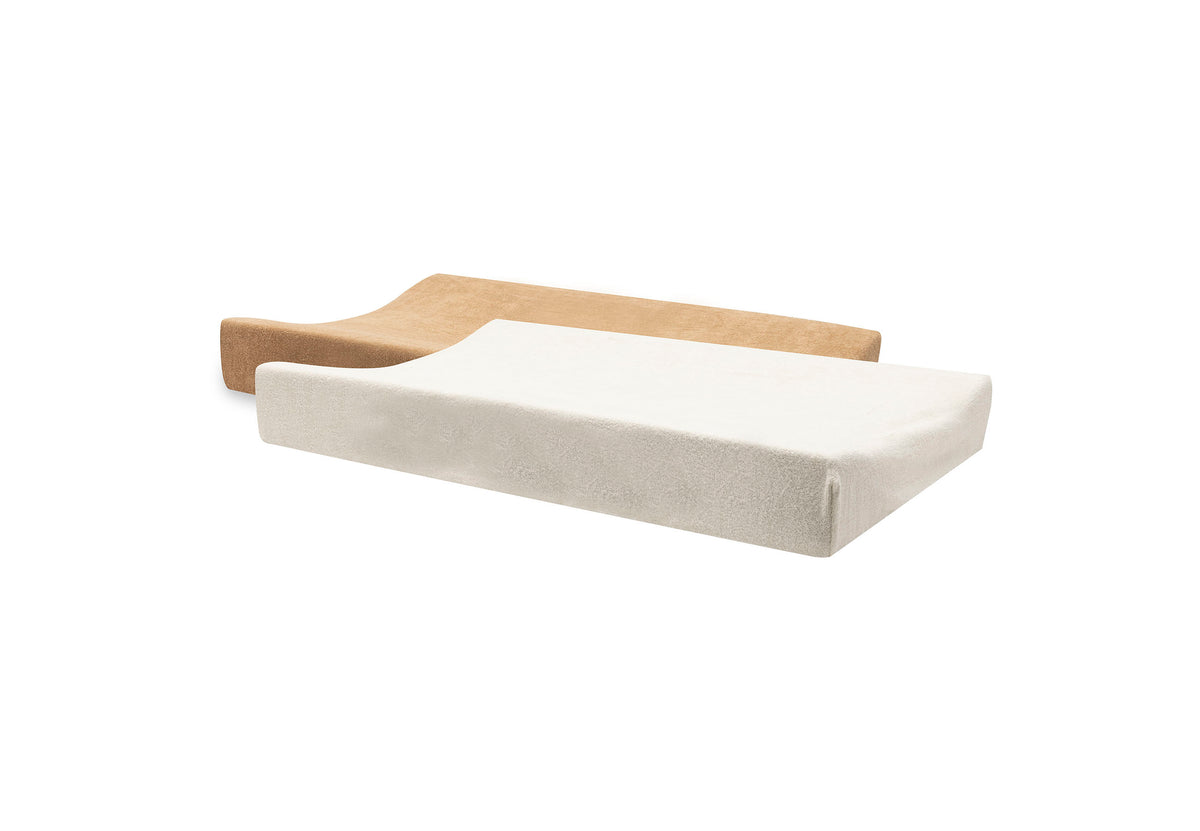 Jollein Skötbäddsöverdrag Frotté 50x70cm Hazel/Oatmeal (2p)