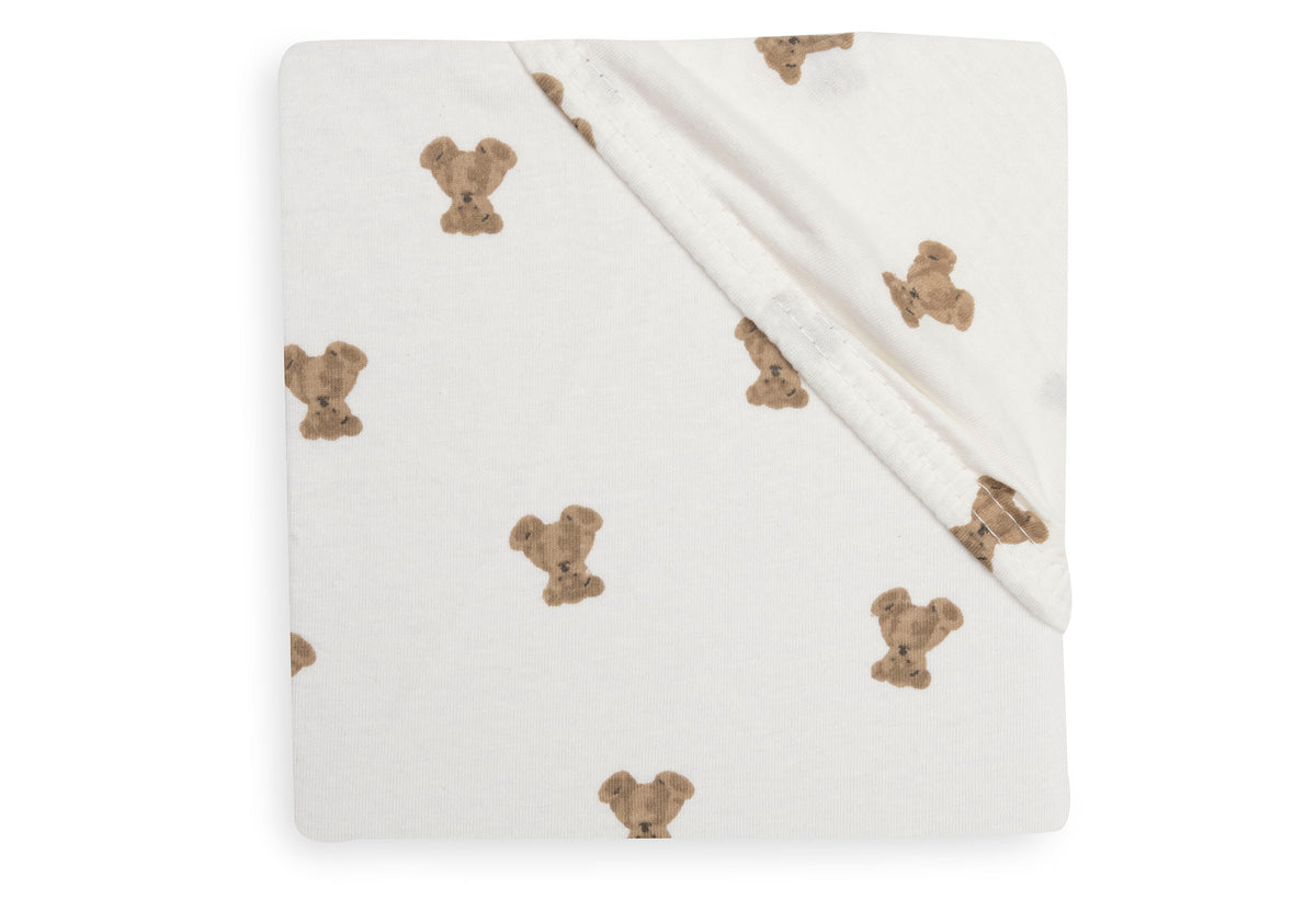 Jollein Dra-på-lakan Jersey 40/50x80/90cm Mini Teddy Bear