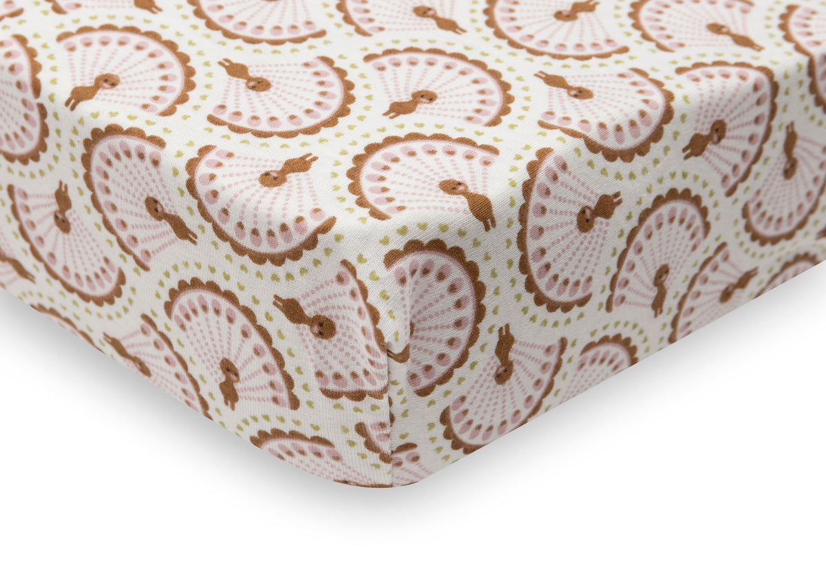 Jollein Dra-på-lakan Jersey 60x120cm Soft Plumes