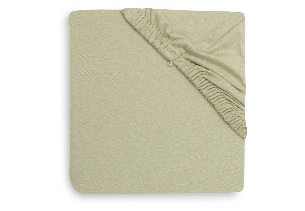 Jollein Dra-på-lakan Jersey 60x120cm Soft Matcha