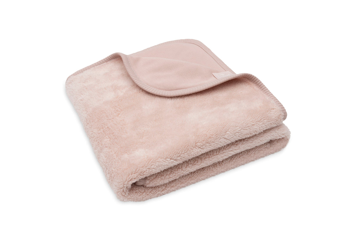 Jollein Babyfilt 75x100cm Basic Sherpa/Jersey Silk Rose