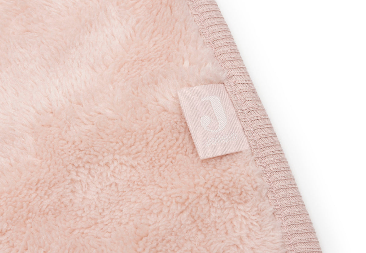 Jollein Babyfilt 75x100cm Basic Sherpa/Jersey Silk Rose