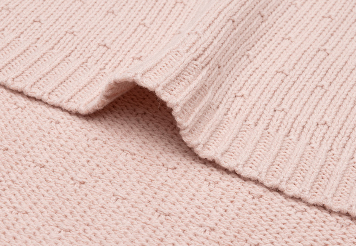 Jollein Babyfilt 75x100cm Sprinkle Knit Silk Rose