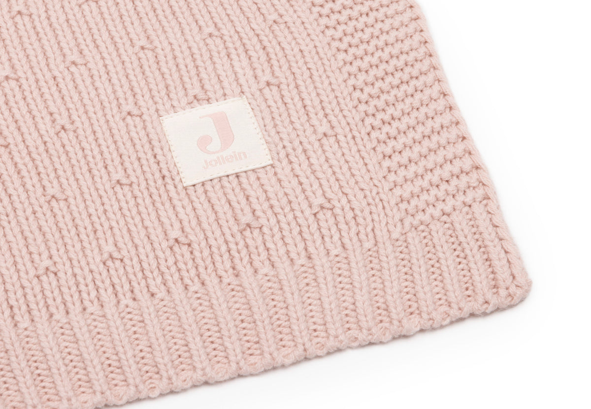 Jollein Babyfilt 75x100cm Sprinkle Knit Silk Rose