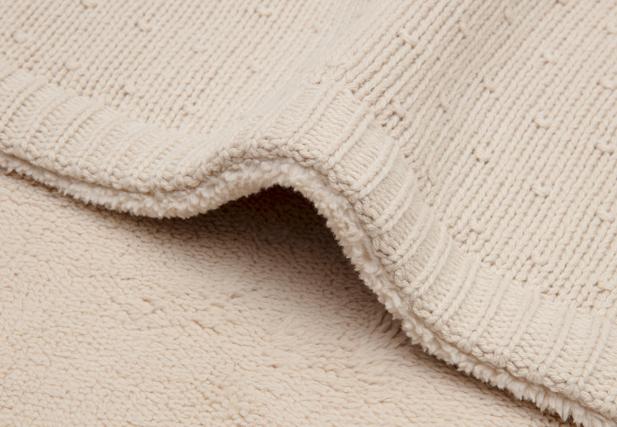 Jollein Babyfilt 75x100cm Sprinkle Knit Sand/Fluffy