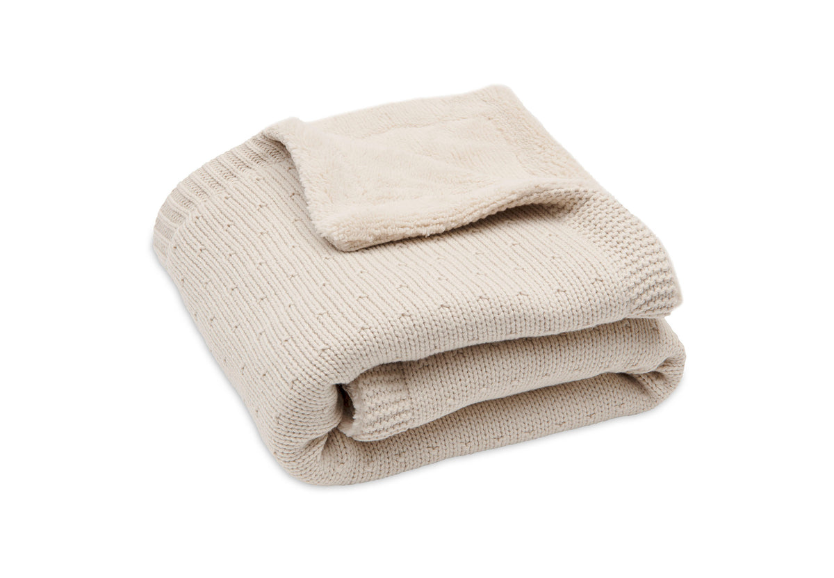 Jollein Babyfilt 75x100cm Sprinkle Knit Sand/Fluffy