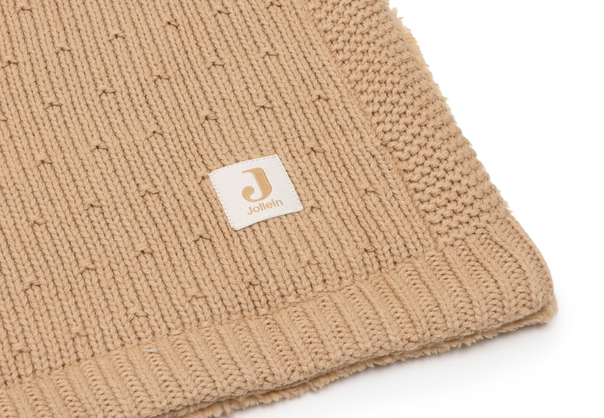 Jollein Babyfilt 75x100cm Sprinkle Knit Hazel/Fluffy