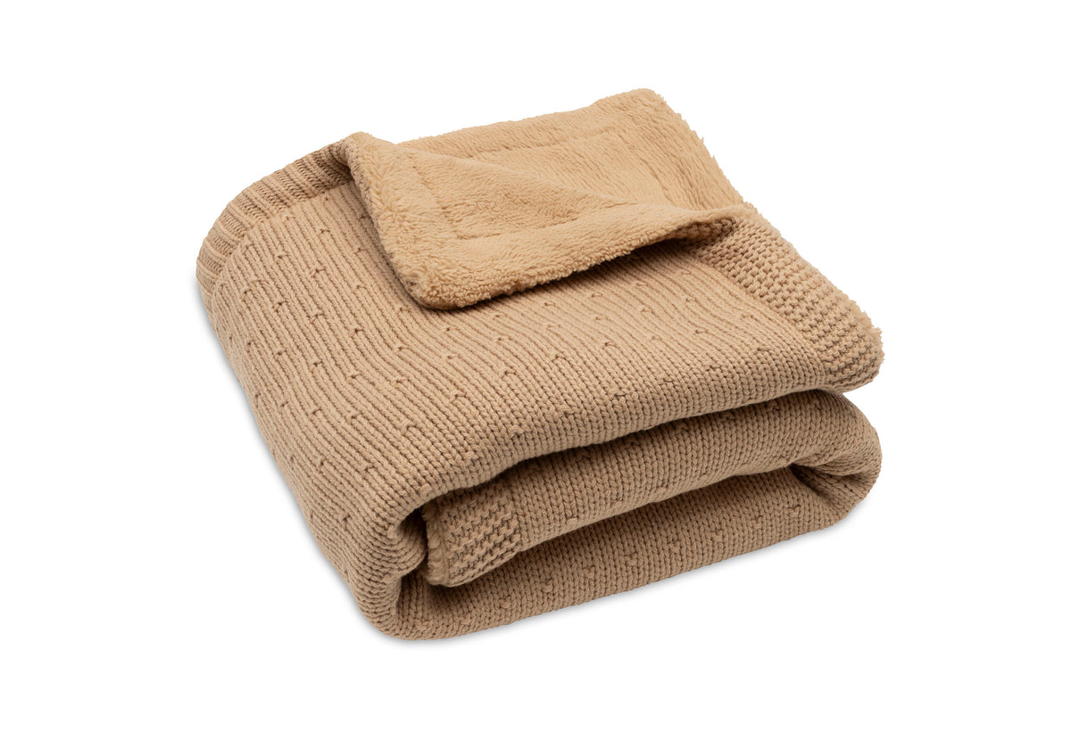 Jollein Babyfilt 75x100cm Sprinkle Knit Hazel/Fluffy