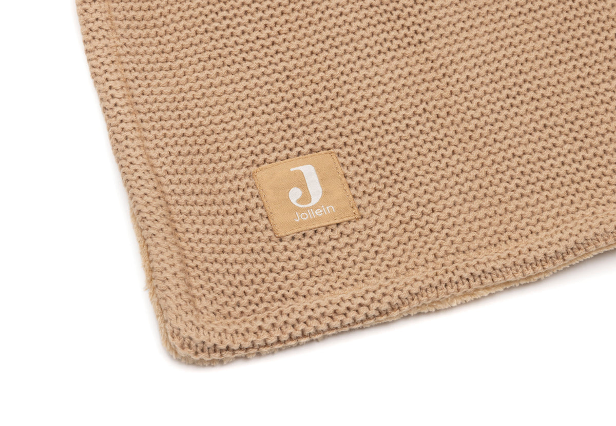 Jollein Babyfilt 75x100cm Basic Knit Hazel/Fleece