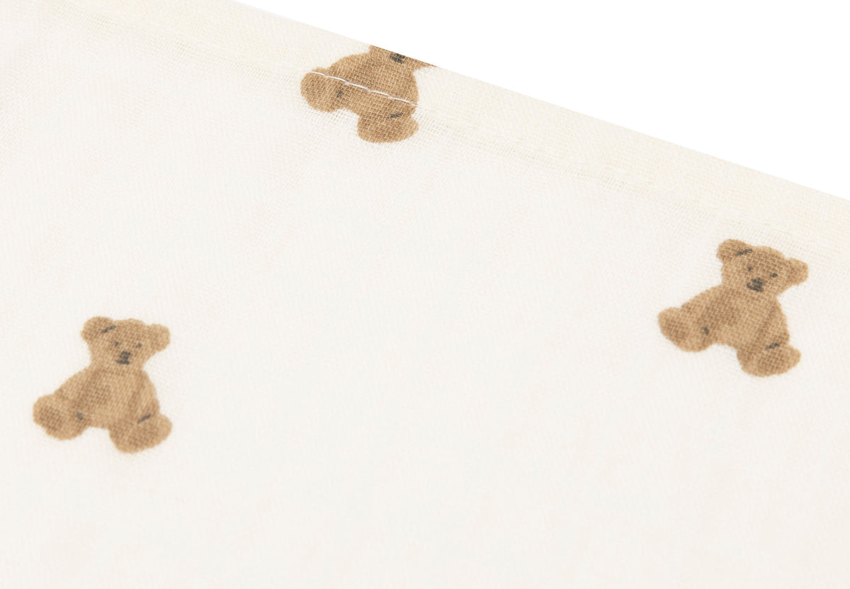 Jollein Muslinfilt 70x70cm Mini Teddy Bear (3pack)