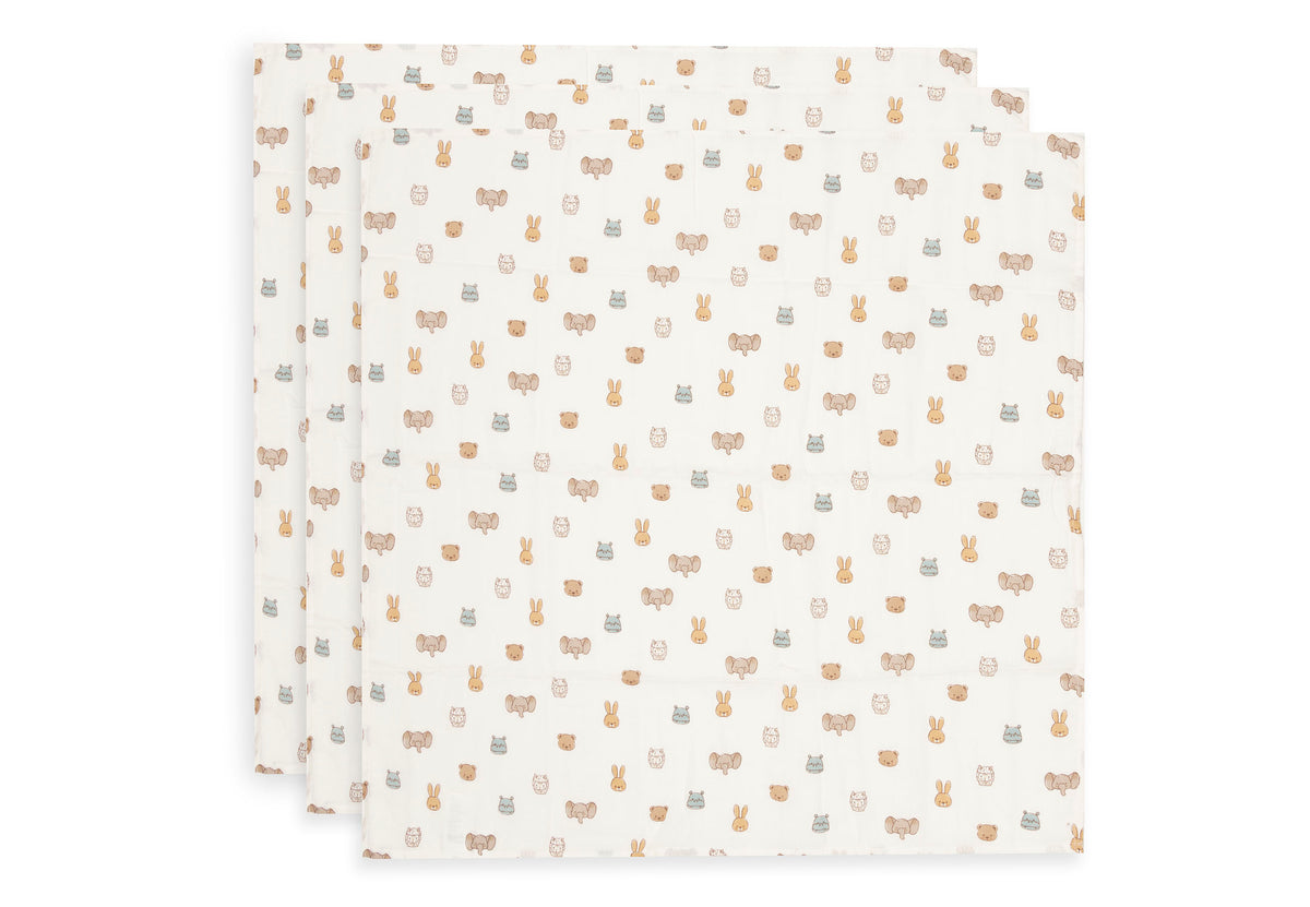 Jollein Muslinfilt 70x70cm Jollies (3pack)