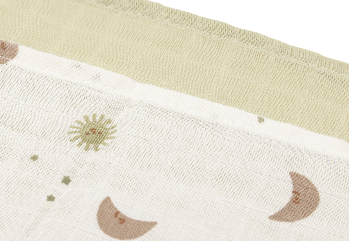 Jollein Muslinfilt 70x70cm Over the Moon (3pack)