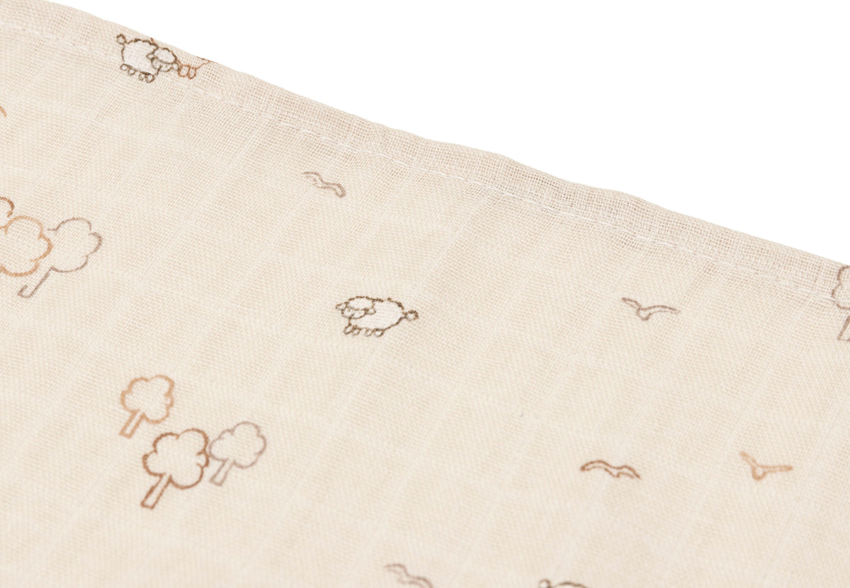 Jollein Muslinfilt 70x70cm Woolly (3pack)