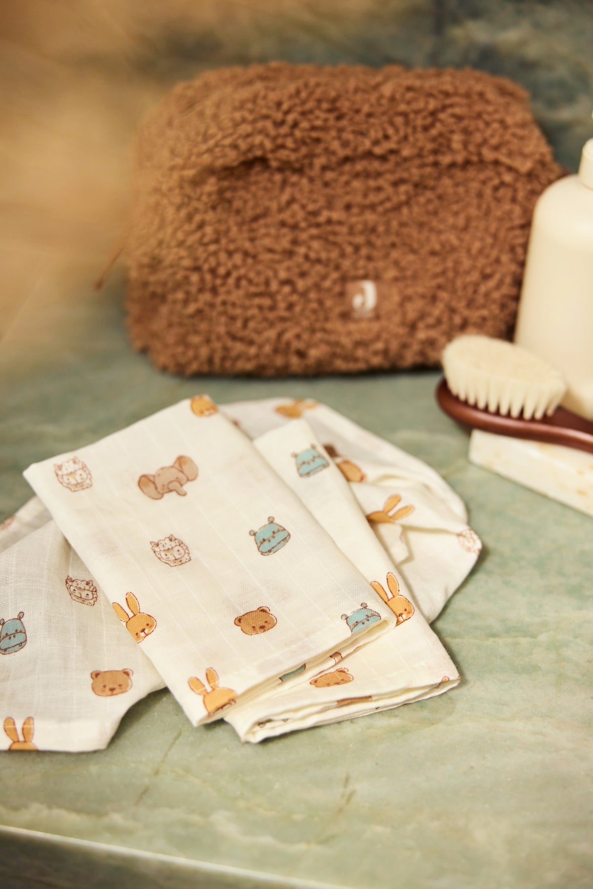Jollein Tvättlapp i Muslin 31x31cm Jollies (3pack)