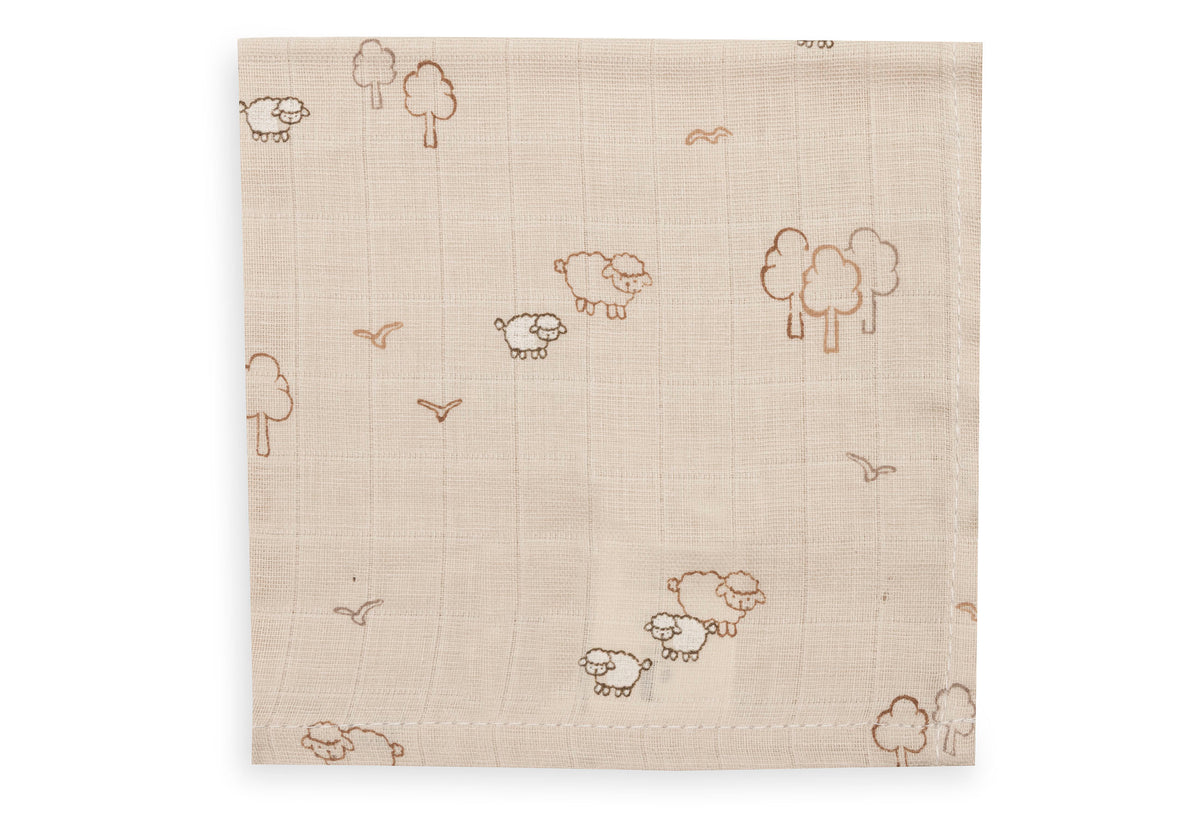 Jollein Tvättlapp i Muslin 31x31cm Woolly (3pack)