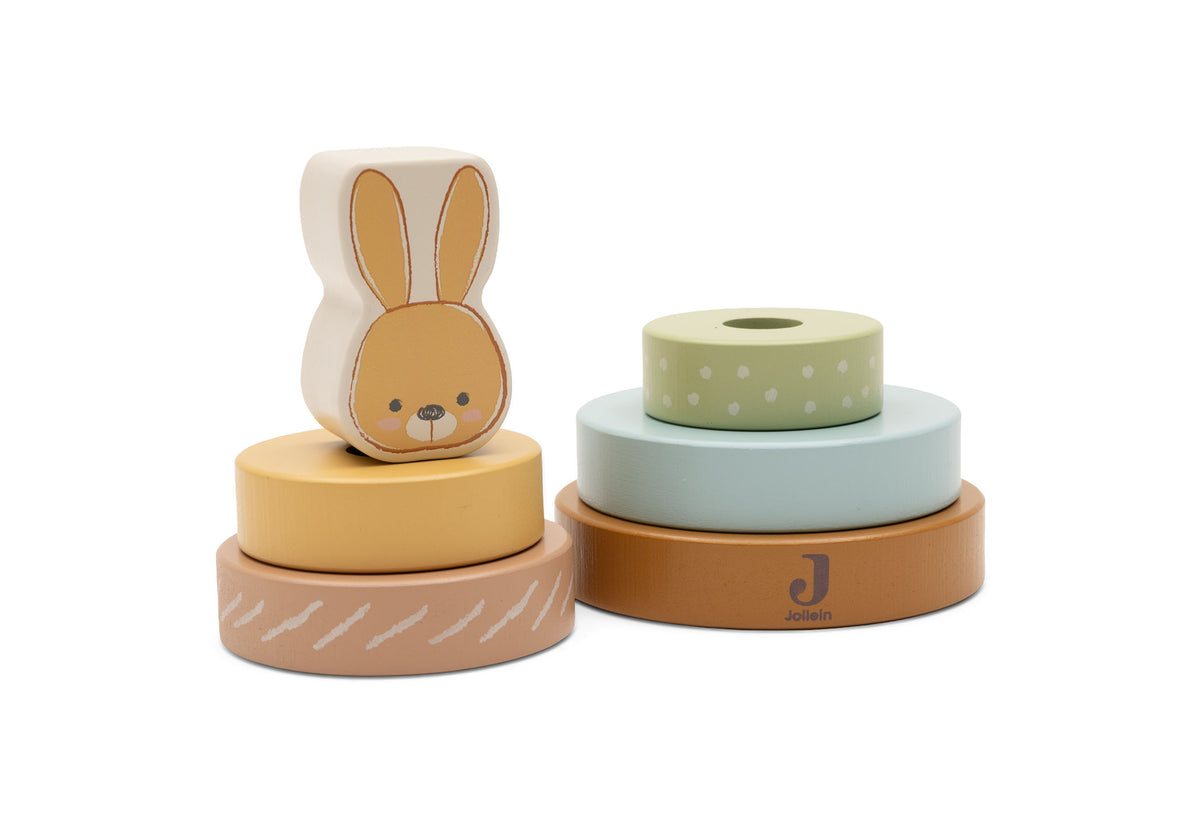Jollein Stapeltorn i trä Bunny Luz